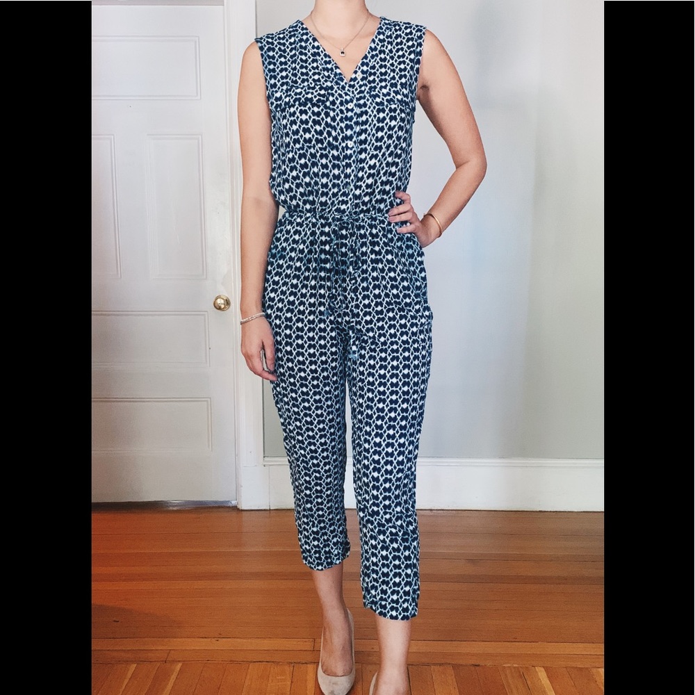 Lucky brand printed jumpsuit